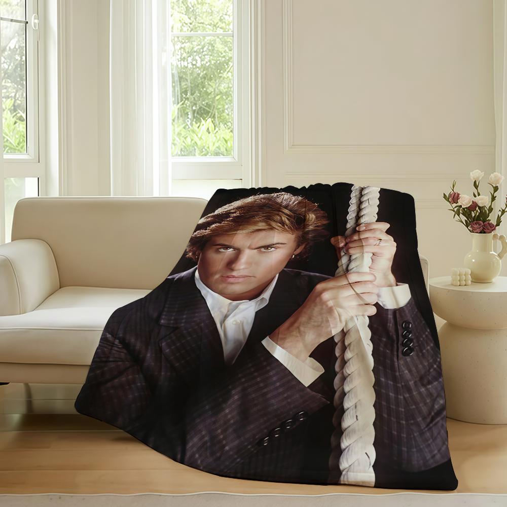 

British singer G-George Michael Blanket For Sofa Office Bed Plane Travel Sleep Read Relax Camping Soft And Warm 30x40in