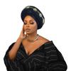 Multi Layer Turban Hat for Women Already Made Autogele Headtie African Female Head Wraps Bonnet