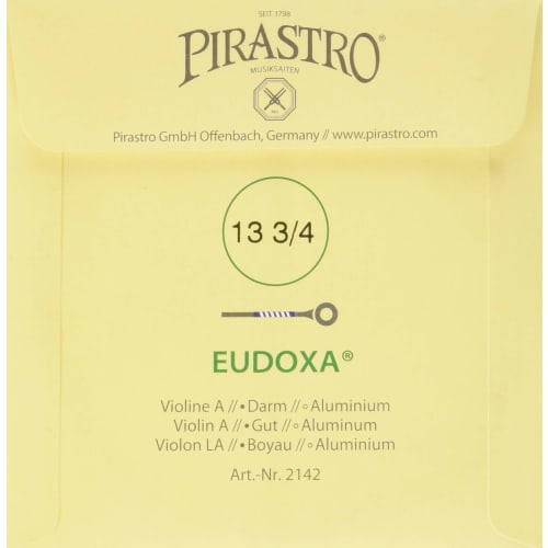 PIRASTRO EUDOXA 214241 Violin String, A-String, Gut/Aluminum Wound (Width: 13 3/4 (Standard))