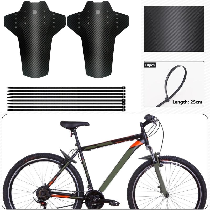 1 Set of Bicycles Front Rear Mud Guard for Mountain Bikes Bicycles Mud Guard Adjustable Bicycles  Front Rear Mudguards