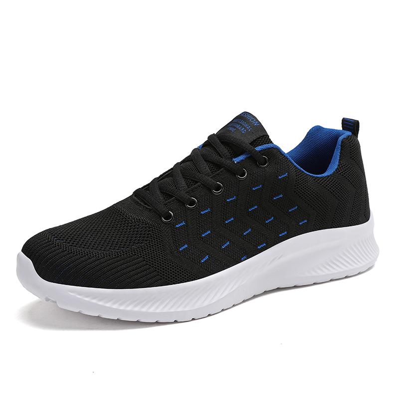Men's Running Sports Shoes Light Knitted Jogging Shoes Breathable Outdoor Sneakers for Walking Traveling Male Trainers