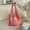 Stylish Leopard Print Tote Bag For College Students Spacious Casual Shoulder Bag In Pink Brown Gray