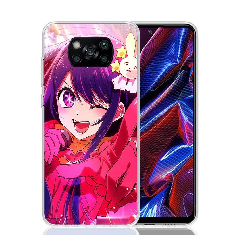 Japan Anime Oshi No Ko Phone Case For Xiaomi Poco F7 Ultra X7 X6 Pro X5 Redmi 15 15C 13 13C 12 12C 10 10A 10C 9 9A 9C 9T Shell P