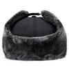 Men's Thick Velvet Lei Feng Winter Hat for Middle-aged and Elderly - Warm Knitted Design