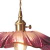 Contemporary Floral Pendant Light with Glass Shade for Home Decor