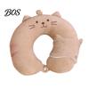 Neck Support Travel Pillow 1 Set U-Shaped with Eye Mask, Pillow, Cute Animal U-shaped Design, for Road Trip Flight Pain Relief Soft