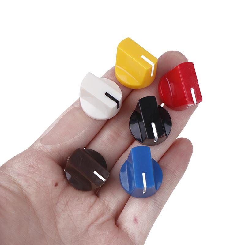 New 10pcs/set Electric Guitar Pedal Knobs 6MM KN-19-14 Control AMP Effect Pedal Knob With Set Screw DIY Accessories