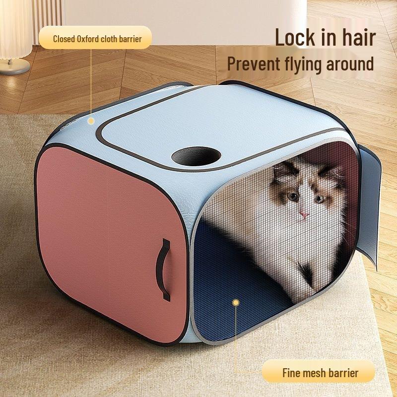 Foldable Pet Dryer: Cat & Dog Bath Hair Drying Box with Free Shipping