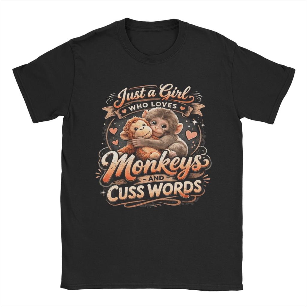 Unisexs Stay Kind Baby Monkey Punch T Shirt Cotton Clothing Novelty Short Sleeve Round Neck Tee Shirt Printing TShirt