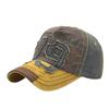 Retro old color matching baseball cap men's washed three-dimensional sticker embroidery cap sun hat women
