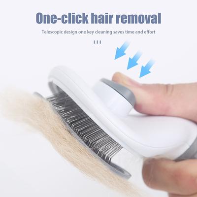 Dog Cat Non-Slip Beauty Brush Dog Grooming Equipment Pet Hair Removal Comb Self Cleaning Slicker Brush Shedding Massage Comb