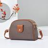 PU Leather Niche Shoulder Bag Solid Color Simple Square Bag Ins Small Crossbody Bag  Outdoor