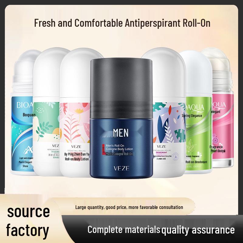 Fan Zhen Men's Refreshing Roll-On Cologne & Deodorant, Long-lasting Fragrance, Fresh Scent, Anti-perspirant Body Lotion