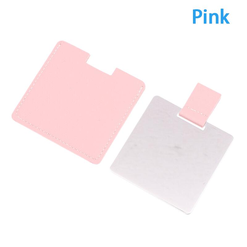 1PC Metal Ultra-thin Mini Makeup Mirror Portable Stainless Steel Compact Pocket Hand Personalized Beauty Cosmetic Mirrors Gift