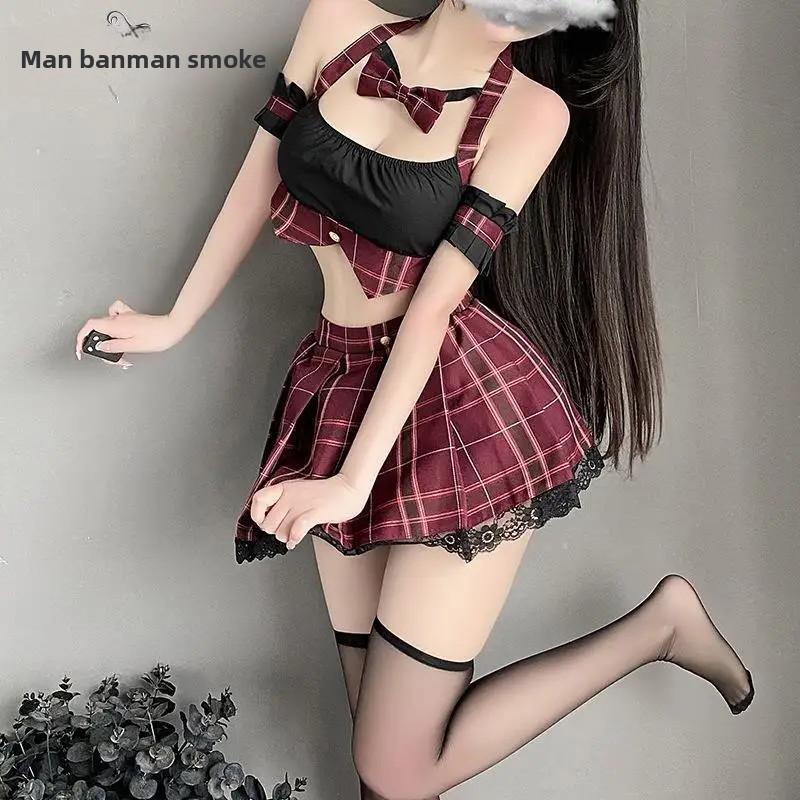 Sexy Student Uniform Temptation Underwear Role Play Erotic Nightwear JK Mini Skirt Cosplay Costume Kawaii Schoolgirl Uniform