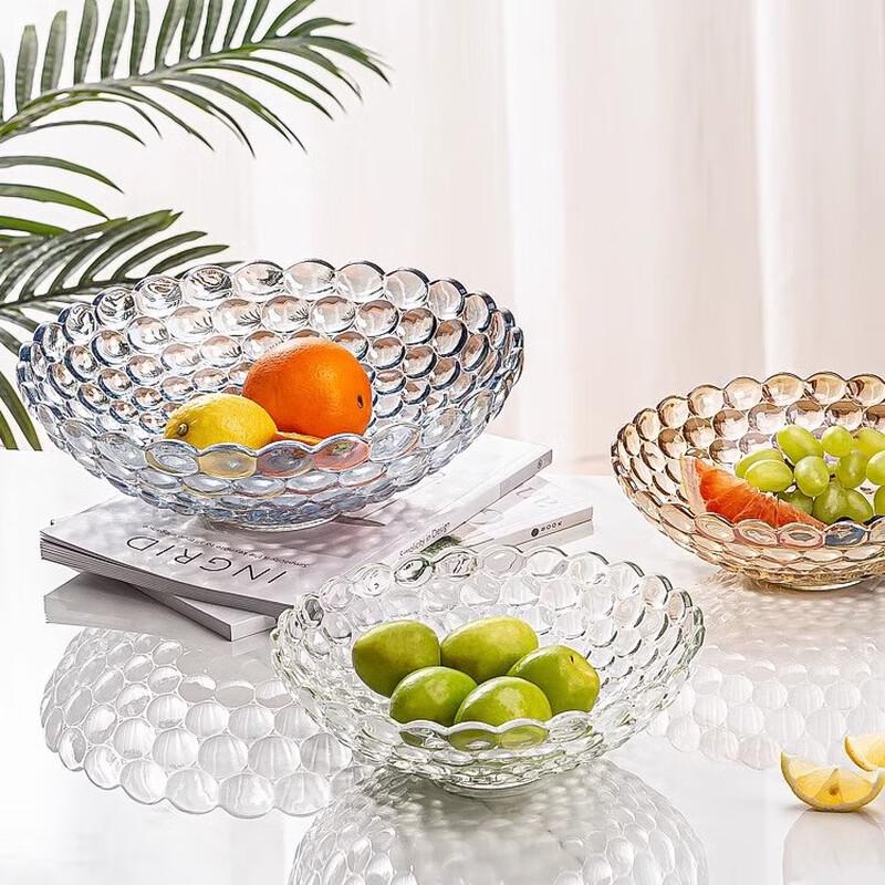 Nordic Creative Crystal Glass Fruit Plate