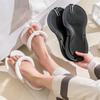 Spring and summer new product portable couple flip-flops women's home simple solid color beach travel hotel cool slippers