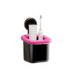 Multi-Functional Toothbrush Storage Rack Plastic Bathroom Shelf Storage Box  Bathroom