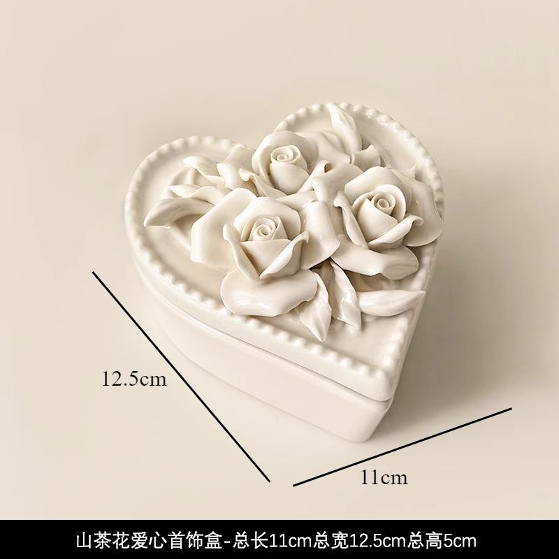 

Camellia Ceramic Tableware Hydroponic Vase Ornament High Footed Plate Dining Plates Coffee Cup Storage Jar Show Plate Snack Bowl