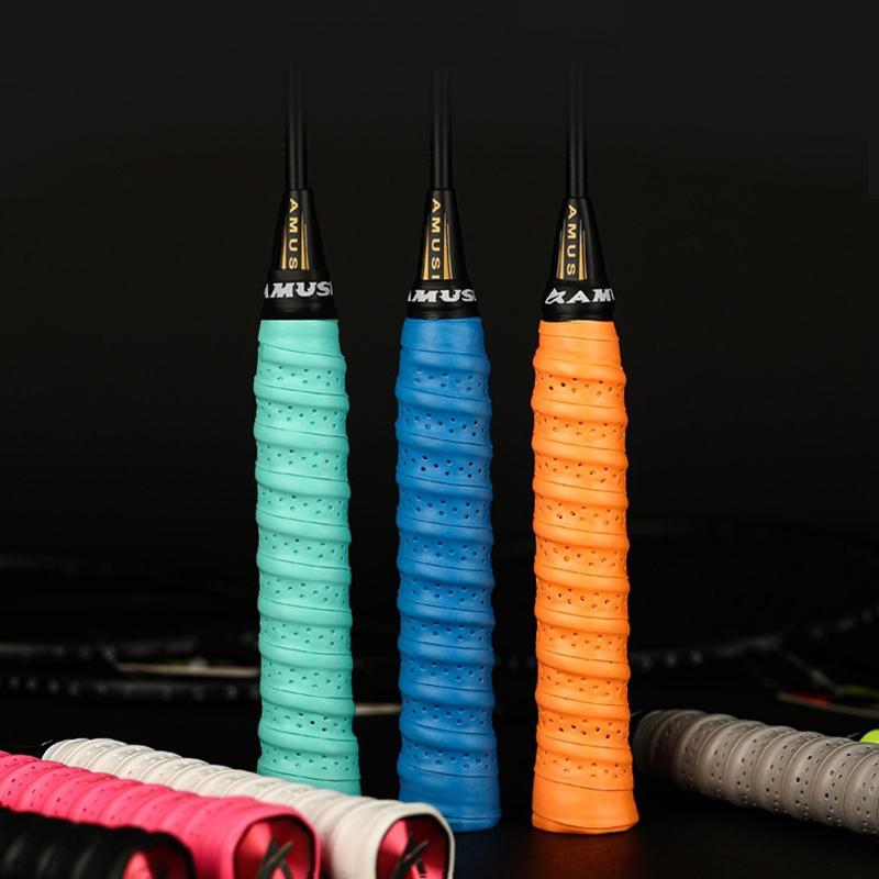 1Pcs 110Cm Long 2.5Cm Wide 0.7Mm Breathable Anti-Slip Sport Grip Sweatband Tennis Tape Badminton Racket Sweatband
