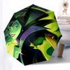 Maleficent Themed Automatic Opening and Closing Umbrella, Brightly Colored 8-rib Portable Umbrella, Suitable for Men and Women, A Perfect Gi