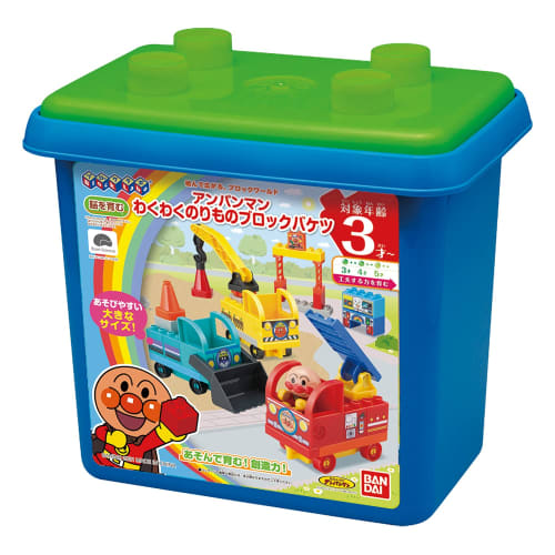 BlockLabo Block Lab Anpanman Vzrušující bloková vědro vozidla (Cílový věk: 3 roky a více)