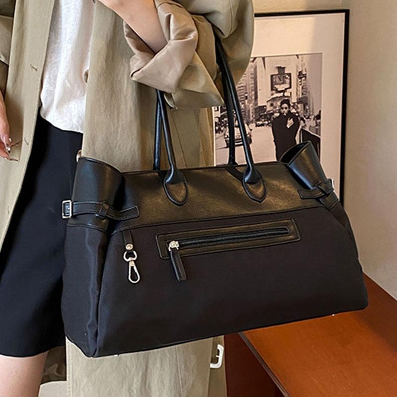 Large Capacity Women's Bag Patchwork Work Traveler One Shoulder Retro Ladies' Travel Bags New