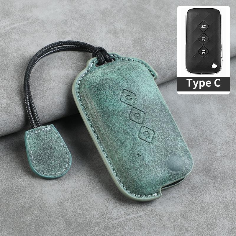 Sheepskin 3 Button Car Key Case Cover Shell for SGMW Wuling Hongguang S for Baojun 510 730 360 560 RS-5 530 630 Car Keychain