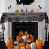 Halloween Tischläufer Spitze Spinnennetz Design mit Fledermaus- und Spinnenmustern 46x183cm Tischdecken-Dekoration für Party und Zuhause