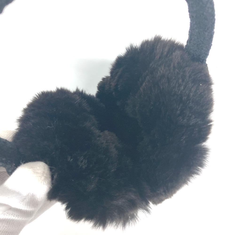 CHANEL ear warmers Camellia Stone CC CC Mark Logo Muffler Accessories Earmuff