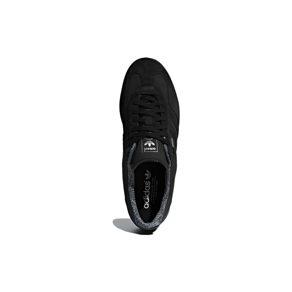 Adidas Originals Gazelle Indoor Fabric Synthetic Leather Comfortable Versatile Durable Lightweight Low-Top Sneakers Men Sneakers Black G25885