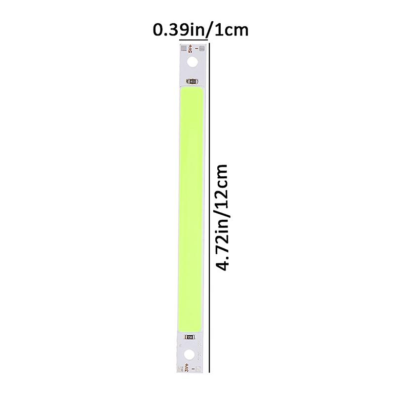 120X10Mm 3V 5V Led Bulb Cob Strip Chip On Board Warm Cold White Blue Red Green 5W Led Lights For Cob Work Lamps Decoration Light