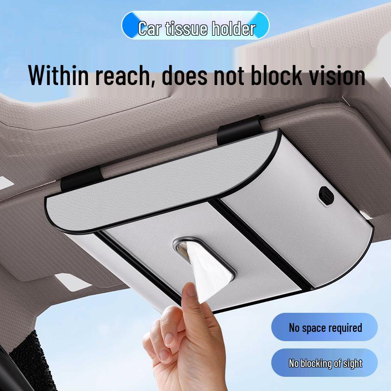 Sun Visor Multifunctional Car Glasses Clip and Storage Case