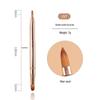 Dual-ended Retractable Lip & Concealer Brush with Lid - Portable, Multifunctional Beauty Tool
