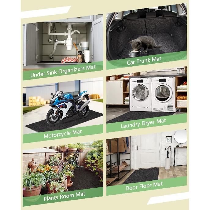 Oil Spill Mat For Garage Floor Under Car - 30X36 Inches Oil Splash Pad, Mechanic Floor Mat For Motorcycle, Refrigerator, Golf Cart, Basement