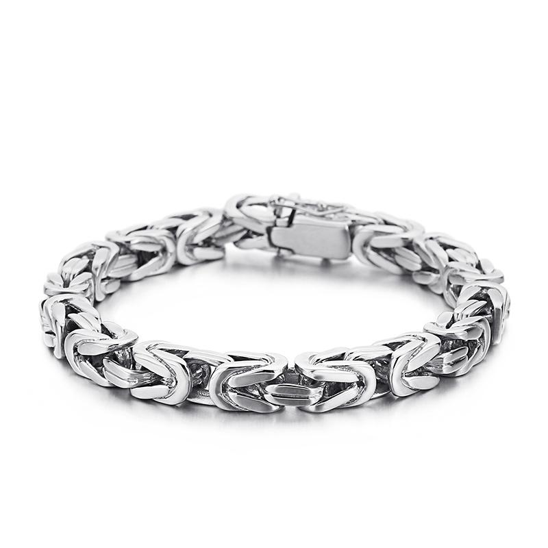 Kalen Golden Hip Hop Stainless Steel Chain Men s Bracelet 220mm Fashion Simple Jewelry 20cm