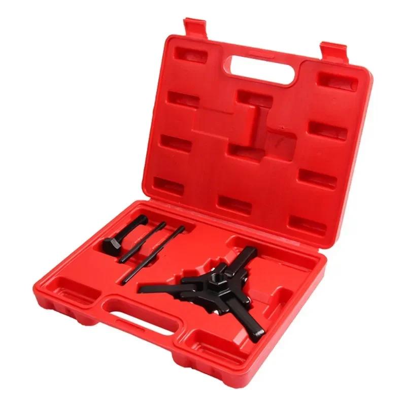 For Harmonic Balancer Tool Crankshaft Pulley Puller Kit Three-Jaw Belt Pulley Disassembly Tool Fit For Chrysler