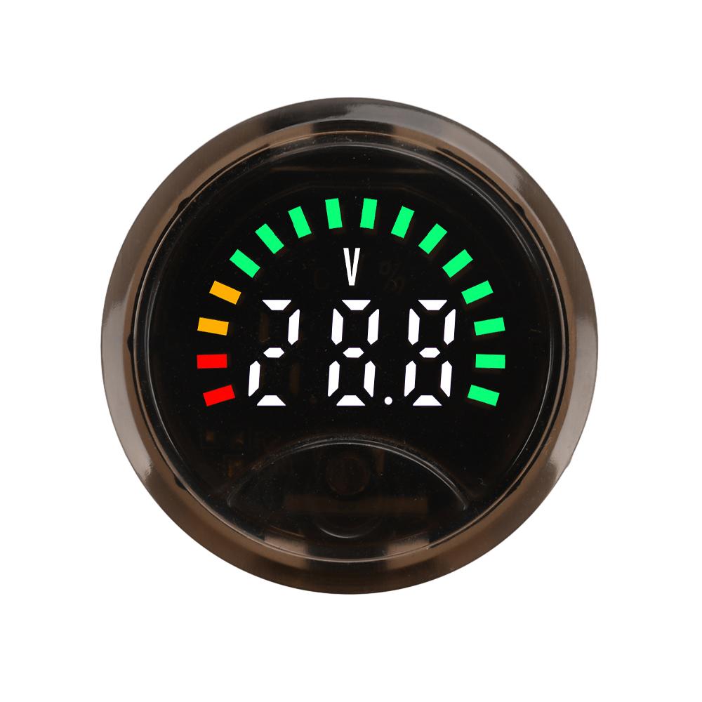 3318 Voltage Indicator High-Precision 3-wire Circular Digital Display Electricity Tester with Power-off Memory Function DC7-100V