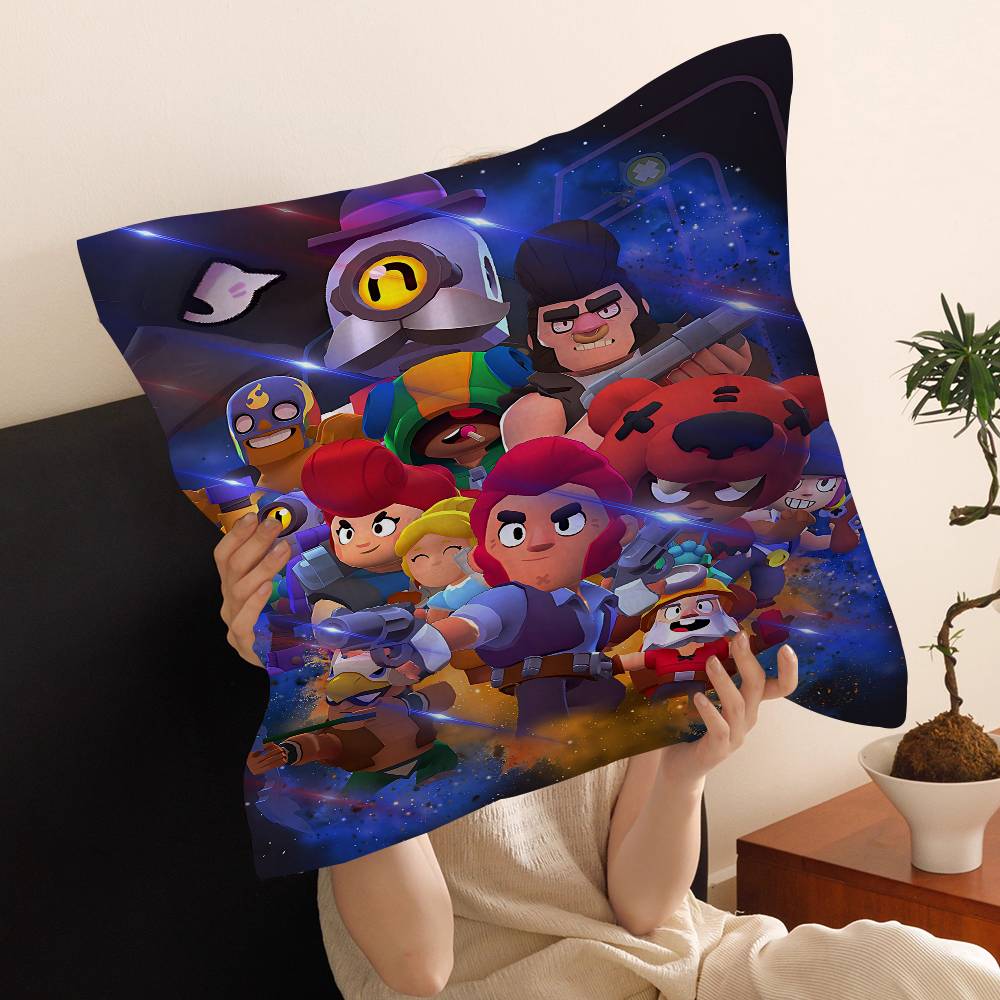 Game B-Rawl Game S-Stars Anime Cushion Cover Decorative Pillow Sofa Home Decor Case Pillow Cases