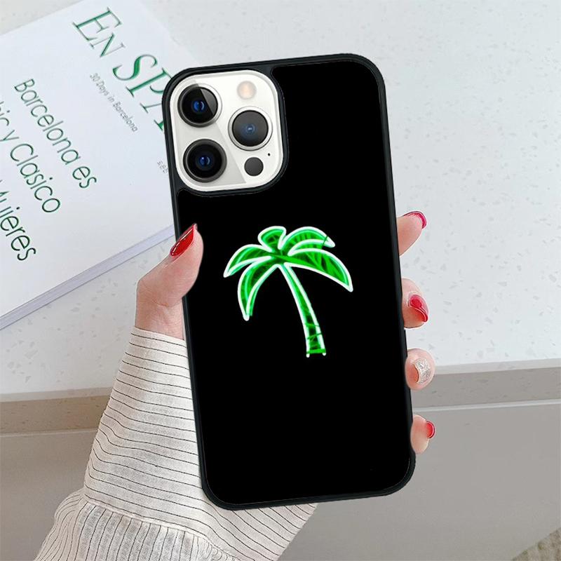 80s Retrowave Neon Palms Tree Phone Case Cover For iPhone 17 Air 15 16 16e 14 13 Pro 12 11 Pro Max For Apple PLUS Fundas Shell