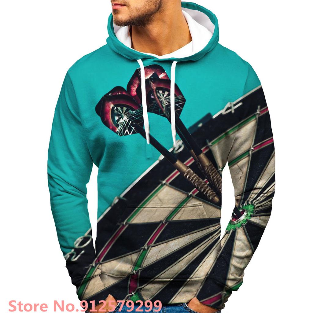 Dart Board Design Hoodies Fashion 3D Printed Sweatshirts Game Harajuku Hip Hop Hoodie Casual Pullover