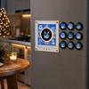 Motion-Activated Singing Music Box with Rotating Disc, Night Light and Refrigerator for Home Decor