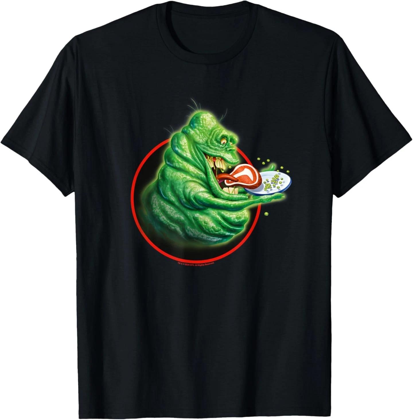 

Ghostbusters Vintage Slimer Snacking Retro Badge T-Shirt S