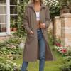 Women's Loose Comfortable Casual Fashionable Solid Color Medium Long Sleeved Jacket
