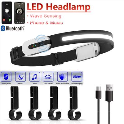 Multi-Function Induction Headlights Support Fast Charging Bluetooth Conversation Fishing Outdoor Headlights