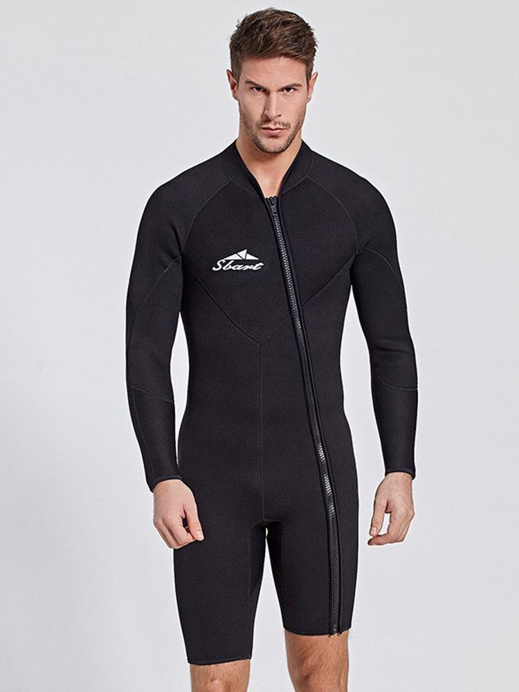 Shark Bat One-piece Long Sleeved 3mm Diving Suit Men's Jellyfish Suit Swimsuit Snorkeling Suit Warm And Sun Resistant Surfing Suit
