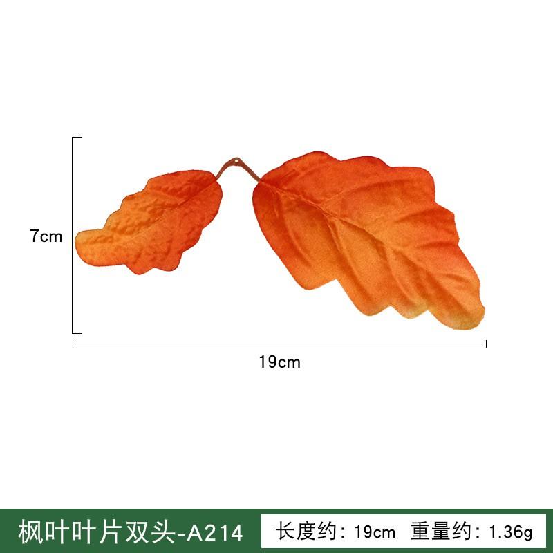Artificial Maple Leaves Halloween Christmas Decorations Plastic Silk Fabric Faux Fall Party Table Centerpiece