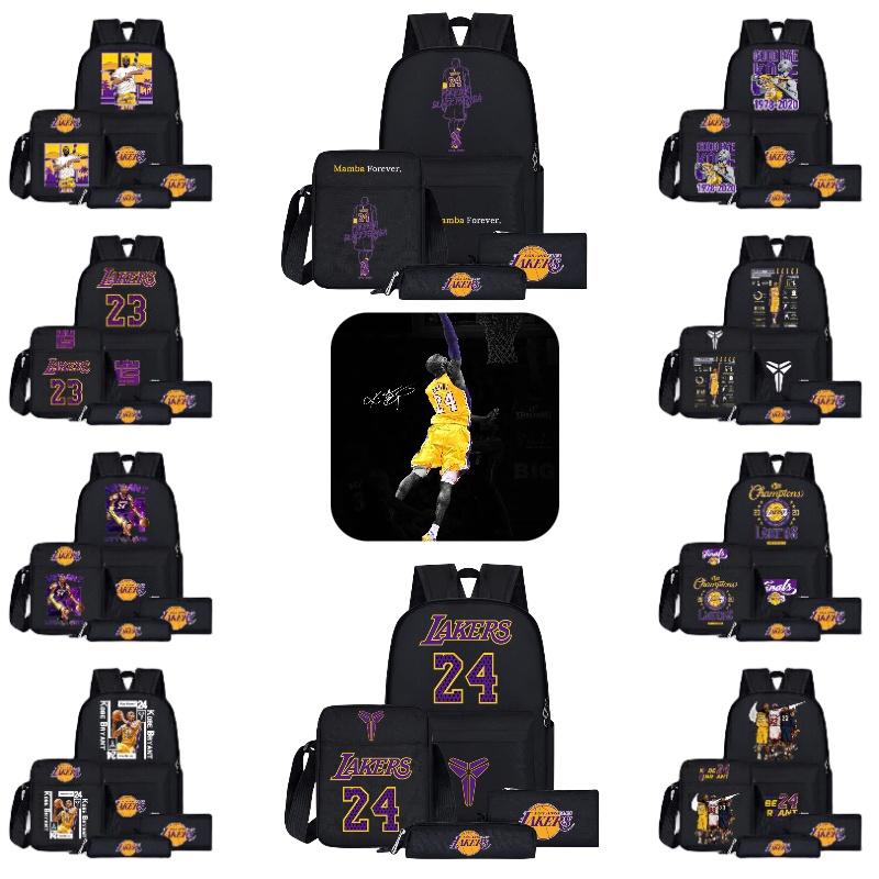 Sac à dos style dessin animé NBA pour adolescents Grande taille Capacité 20L