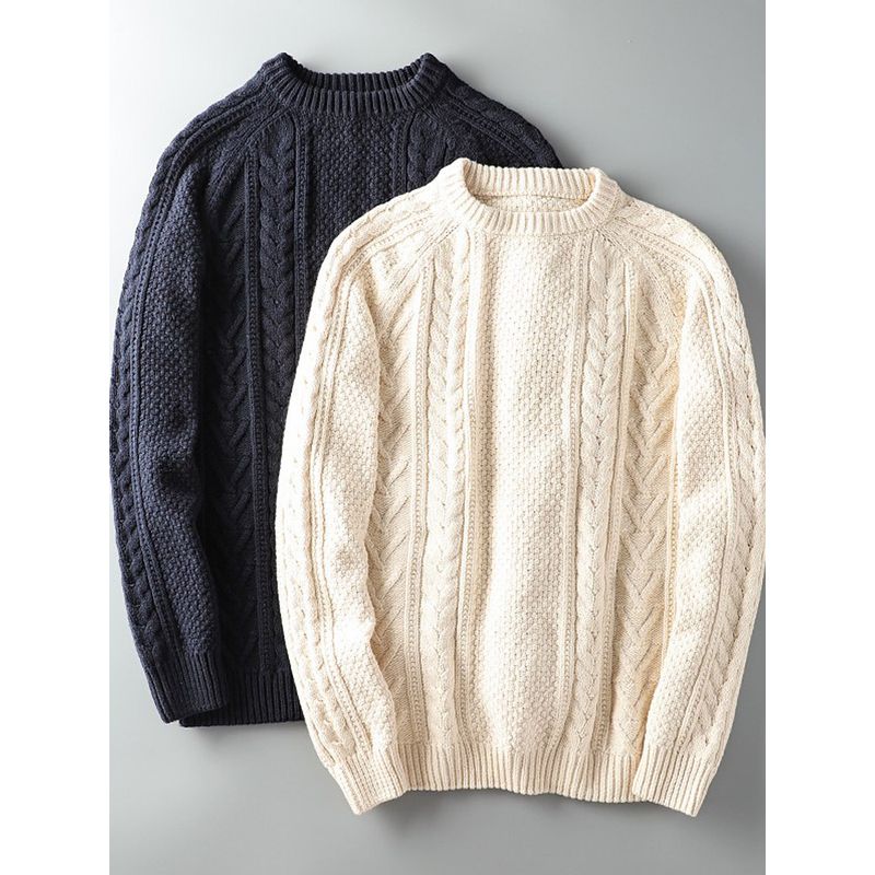 Foreign Trade Tail Order Handmade Thick Thread Cotton Sweater Sweater