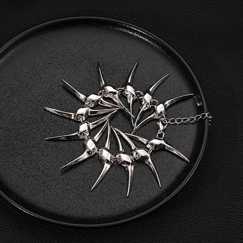 Thorn Fish Bone Chain Bracelets Hip Hop Couple Bracelets Fashion Bangles Punk Style Jewelry Link Chain Charm Bracelets